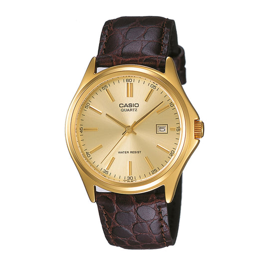 MTP-1183Q-9A/LTP-1183Q-9A RELOJ CASIO DE CUERO PARA PAREJA DE COLOR MARRON | CAS-199, CAS-111
