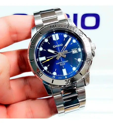 MTP-VD01D | RELOJ CASIO ORIGINAL DE ACERO/CUERO | CAS-265, CAS-269, CAS-270