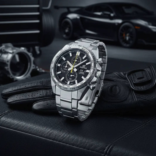 EFR-574D-1AVUDF | RELOJ DE ACERO PARA HOMBRE CASIO EDIFICE - NEGRO