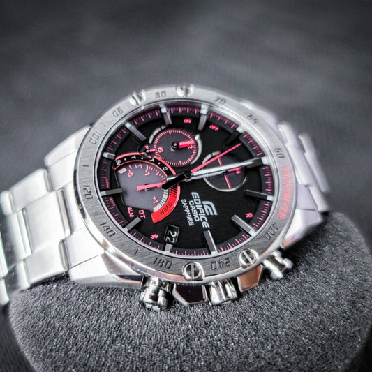 EQB-1000XD-1ADR | RELOJ DE ACERO PARA HOMBRE CASIO EDIFICE - NEGRO