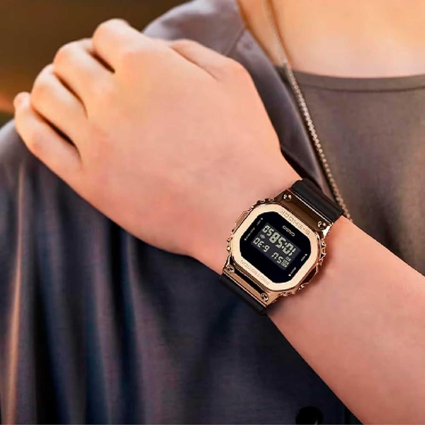 GMS-5600UGB-1DR | RELOJ DE GOMA Y ACERO CASIO G-SHOCK - NEGRO