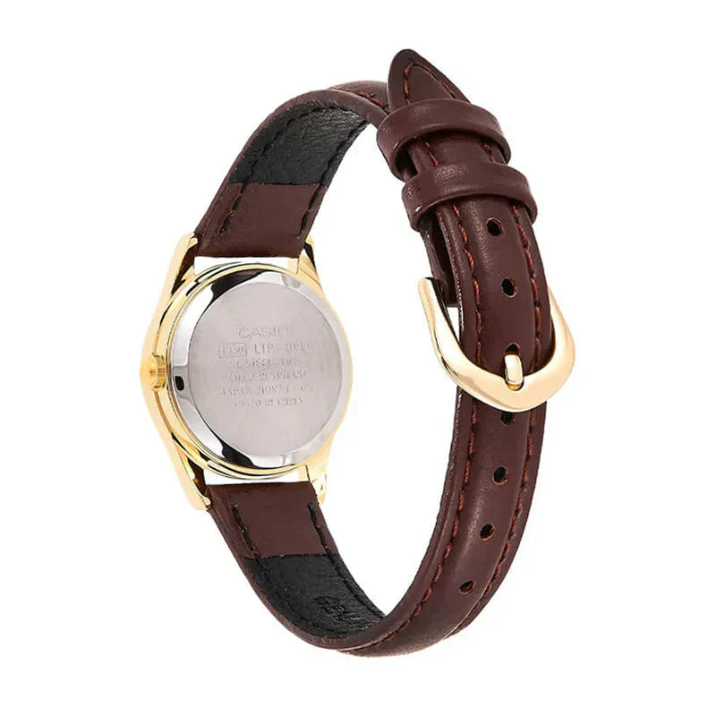 LTP-1094 | RELOJ CASIO ORIGINAL DE CUERO DORADO | CAS-173, CAS-174, CAS-175