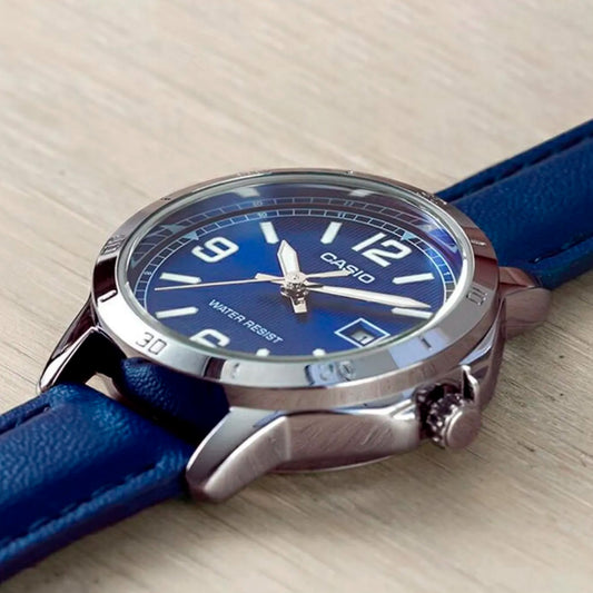 LTP-V004L-2BUDF | RELOJ DE CUERO PARA MUJER CASIO - AZUL