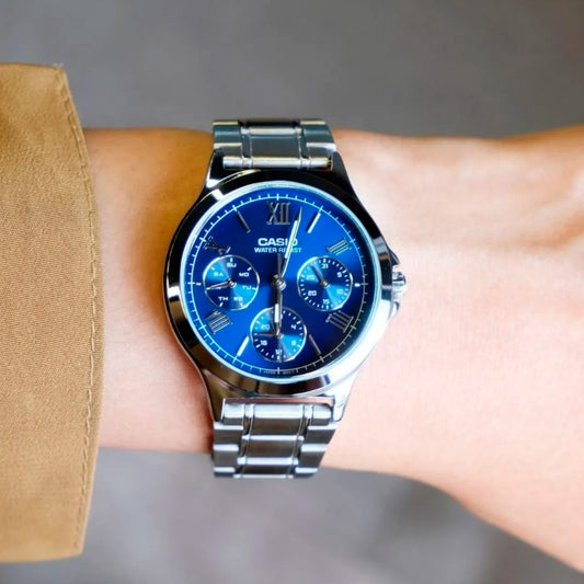 LTP-V300D-2A2UDF | RELOJ DE ACERO PARA MUJER CASIO - AZUL