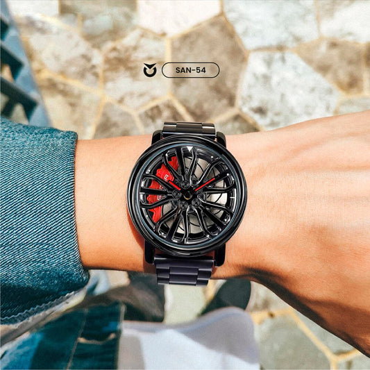RELOJES SANDA Y BINBOND ORIGINAL CASUAL NEGRO Y PLATEADO PARA HOMBRE | SAN-54 | SAN-55 | BIN-1