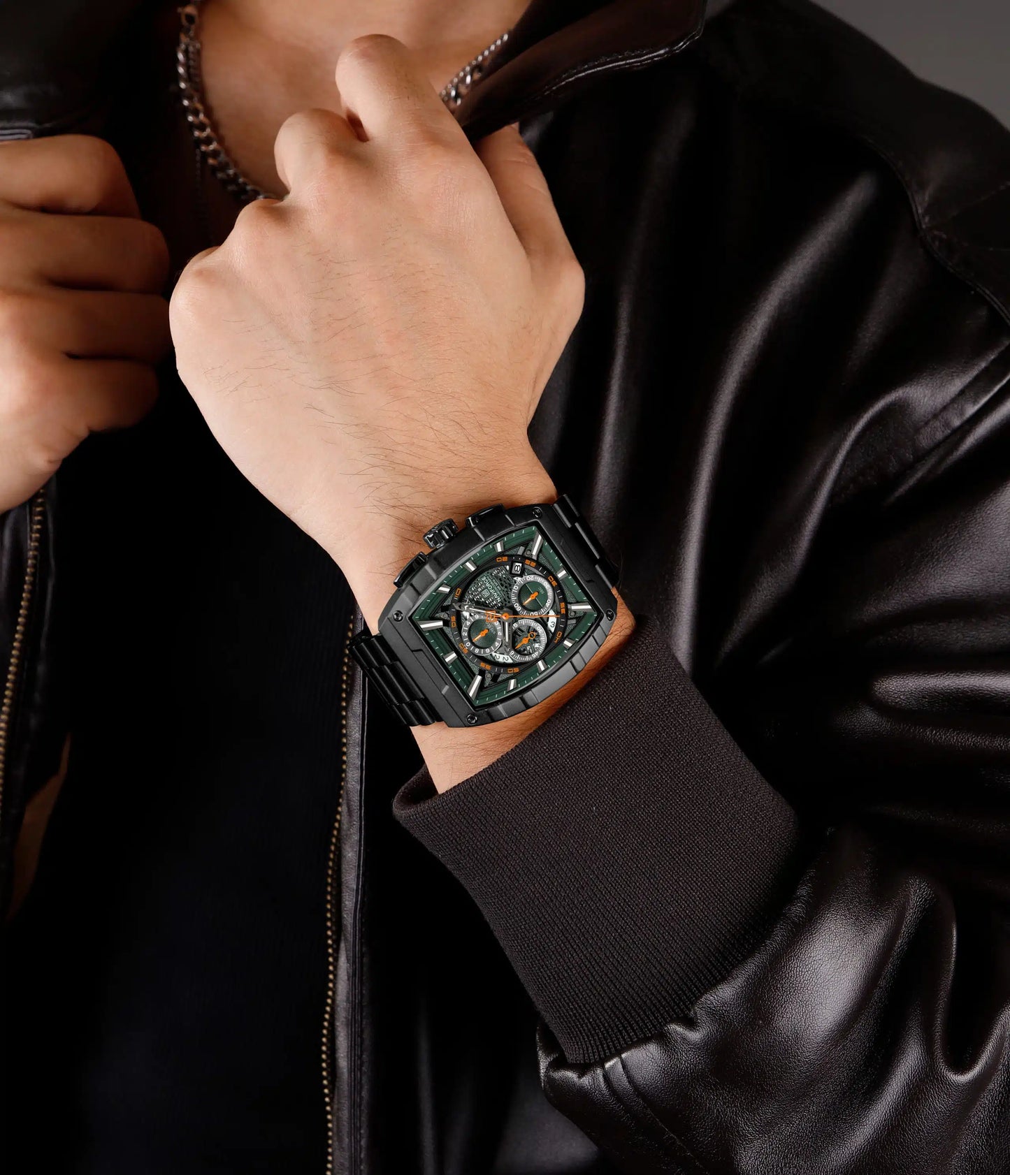RELOJ NAVIFORCE NF8066 ORIGINAL ELEGANTE NEGRO | NAV-127, NAV-128