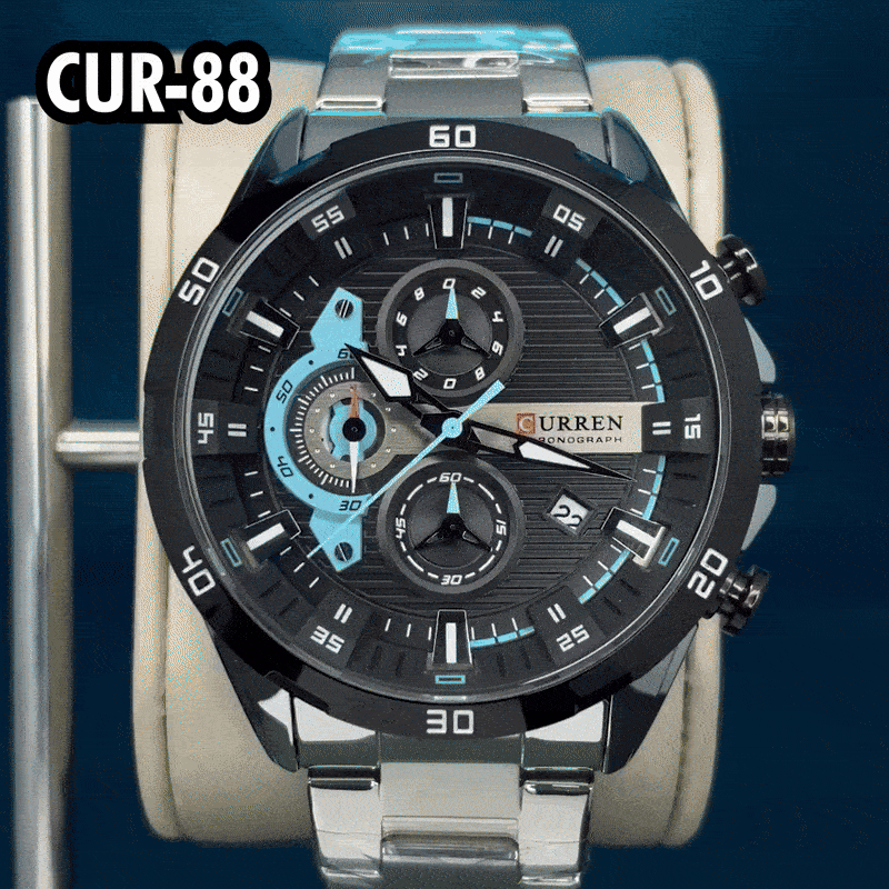 Reloj Curren 8402 - Detalle CronΓ³grafo Funcional