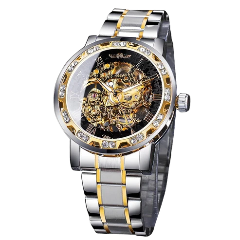 RELOJ FORSINING 117 ORIGINAL AUTOMÁTICO DORADO & PLATEADO