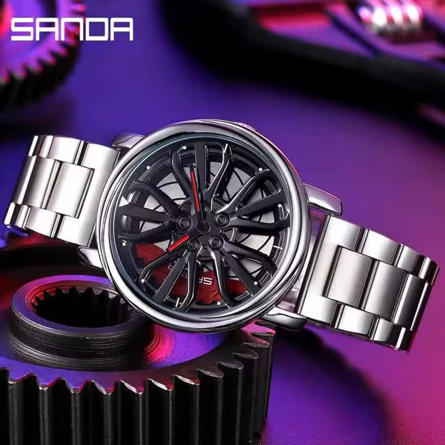 RELOJES SANDA ORIGINAL CASUAL NEGRO Y PLATEADO | SAN-54, SAN-55, SAN-138
