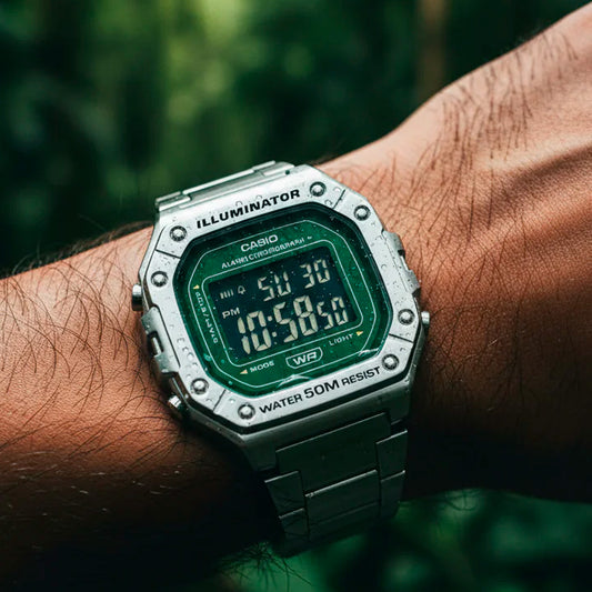 W-218HD-3AVDF | RELOJ DE ACERO DEPORTIVO PARA HOMBRE CASIO - VERDE