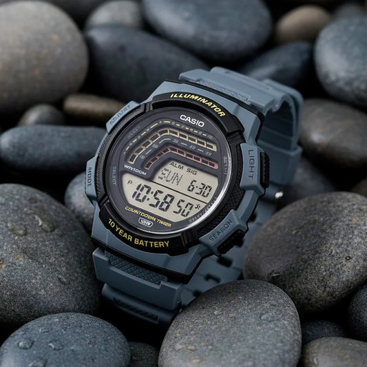 WS-1800-2AVDF | RELOJ DE GOMA DEPORTIVO PARA HOMBRE CASIO - GRIS