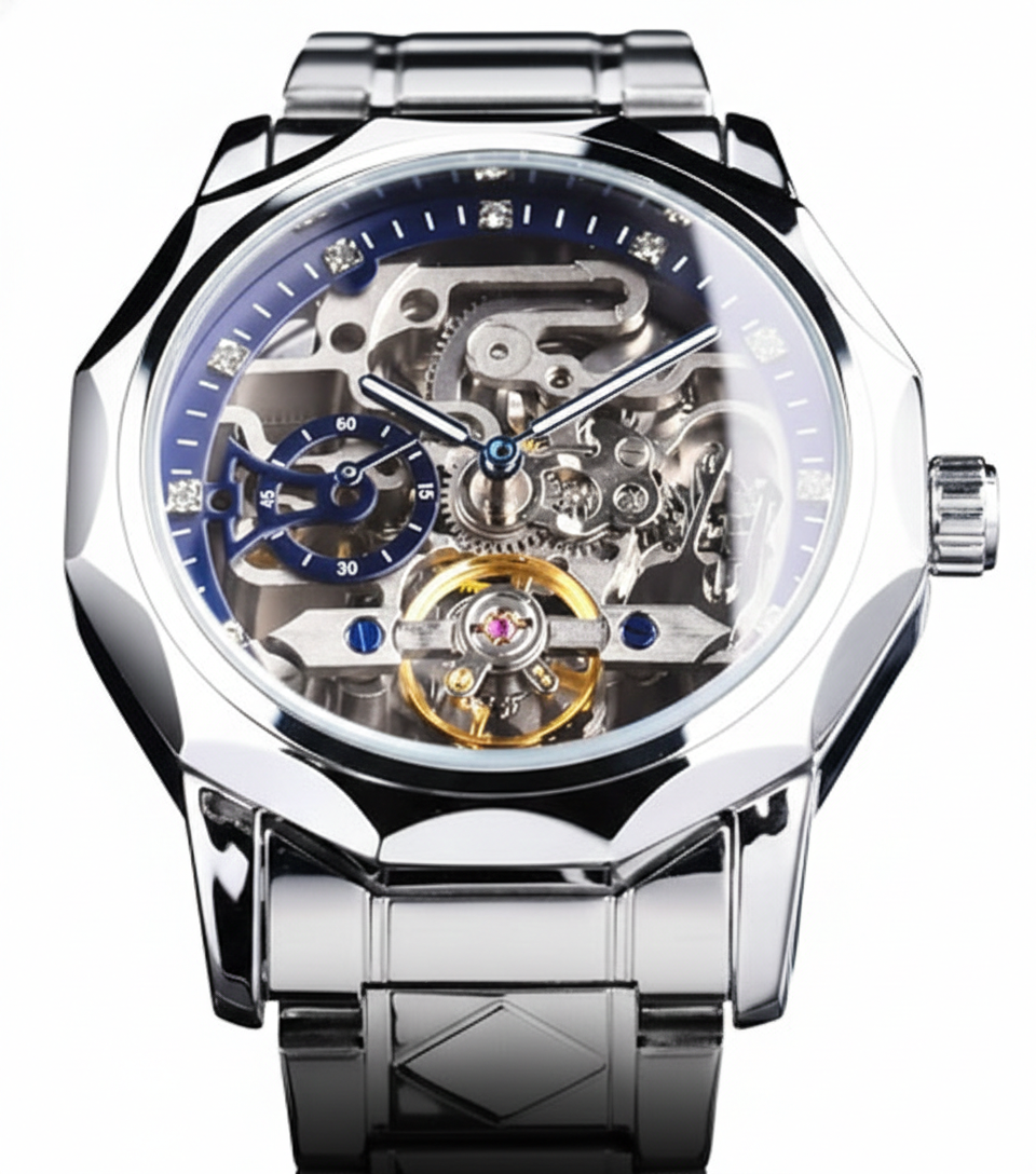RELOJ FORSINING GMT 1238 - AUTOMÁTICO ELEGANTE PLATEADO | FOR-27