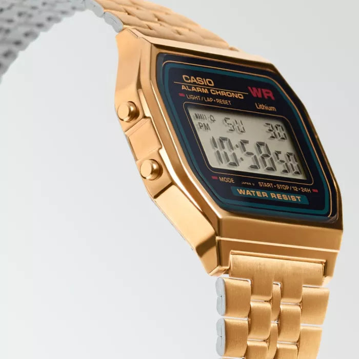 A159W | RELOJ VINTAGE CASIO ORGINAL DE ACERO PLATEADO | CAS-14, CAS-143