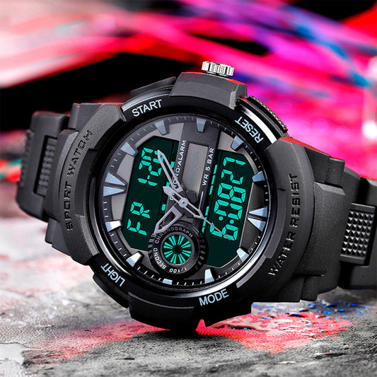 RELOJ SANDA NEGRO DEPORTIVO 6002
SAN-58 ORIGINAL CLOCK COLOMBIA