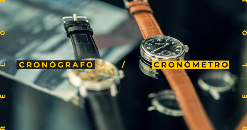 ¿Conoces la diferencia entre el cronógrafo y cronómetro?