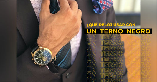 ¿Reloj para terno negro?