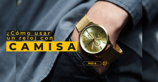 ¿Cómo usar un reloj con camisa?