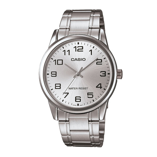 MTP-V001D/LTP-V001D RELOJES CASIO DE ACERO PARA PAREJA DE COLOR PLATEADO | CAS-2, CAS-202