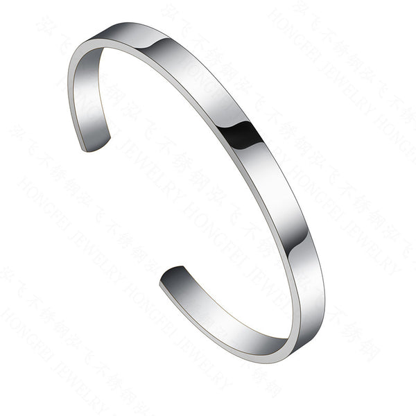 BRAZALETE CIRCULAR PLATEADO TIPO ARO | BRA-44