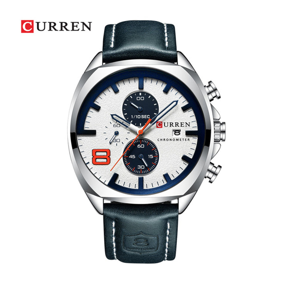 8321 | RELOJ CURREN ORIGINAL CUERO MARRÓN/NEGRO | CUR-113