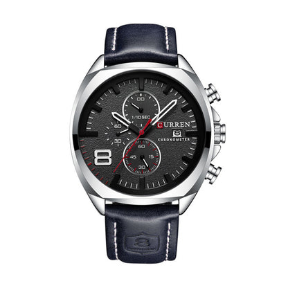 8321 | RELOJ CURREN ORIGINAL CUERO MARRÓN/NEGRO | CUR-113