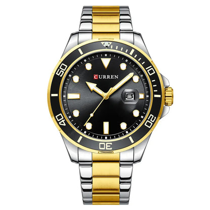 RELOJ CURREN ORIGINAL ELEGANTE AZUL PLATEADO ORO |