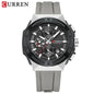 8462 | RELOJ CRONÓGRAFO CURREN ORIGINAL SILICONA NEGRO/AZUL/VERDE/GRIS CASUAL
