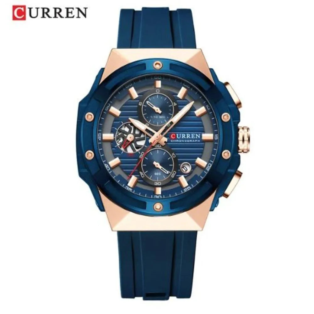 RELOJ CURREN HOMBRE ORIGINAL DEPORTIVO SILICONA 8464
