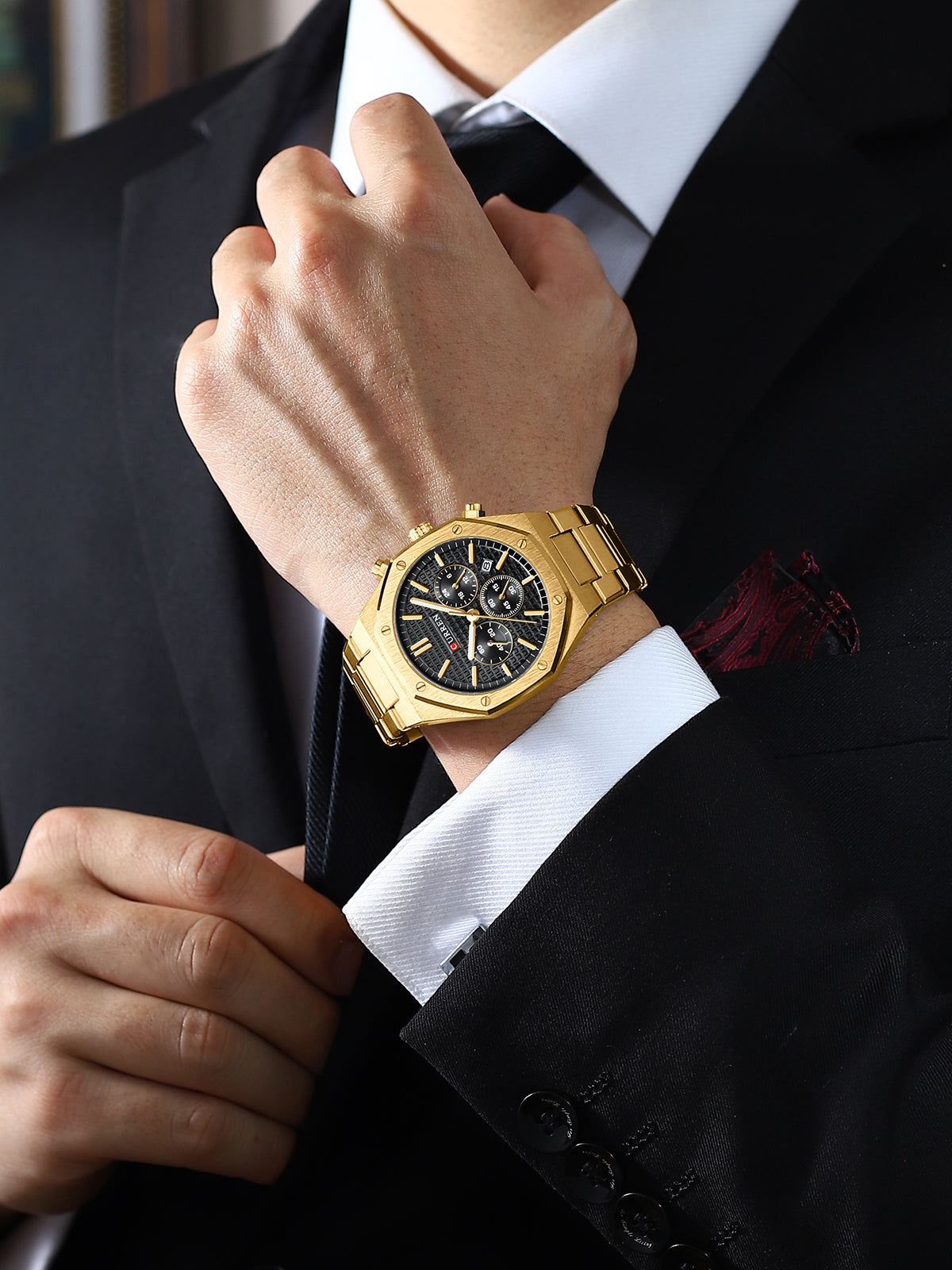 RELOJ CURREN 8440 ACERO INOXIDABLE PARA HOMBRE | CUR-132, CUR-133, CUR-134