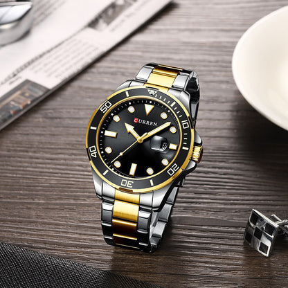 RELOJ CURREN ORIGINAL ELEGANTE AZUL PLATEADO ORO |