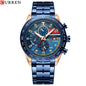 RELOJ CURREN HOMBRE ORIGINAL DEPORTIVO ACERO INOXIDABLE 8410
