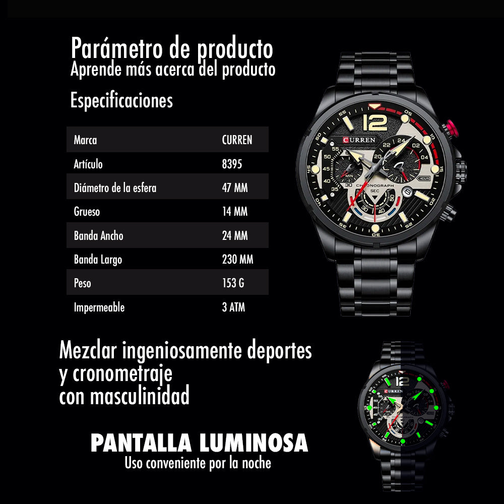 RELOJ CURREN ORIGINAL 8395 | CUR-84, CUR-118, CUR-119