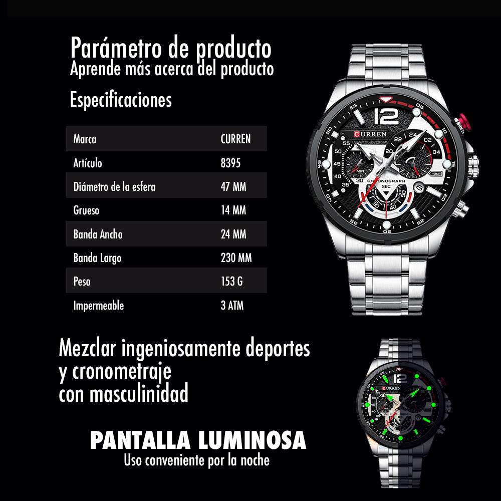 RELOJ CURREN ORIGINAL 8395 | CUR-84, CUR-118, CUR-119