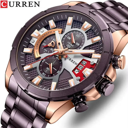 8401 | RELOJ CURREN ORIGINAL ACERO | CUR-92, CUR-93