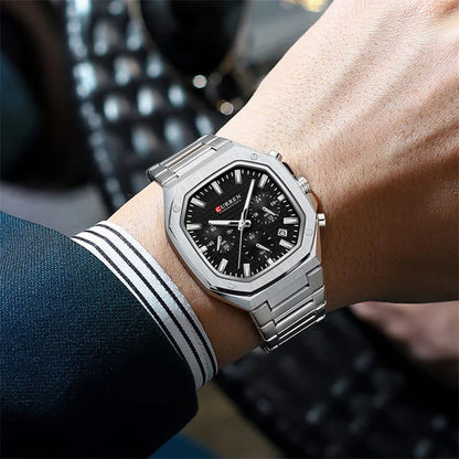RELOJ CURREN HOMBRE ORIGINAL ELEGANTE ACERO INOXIDABLE 8459