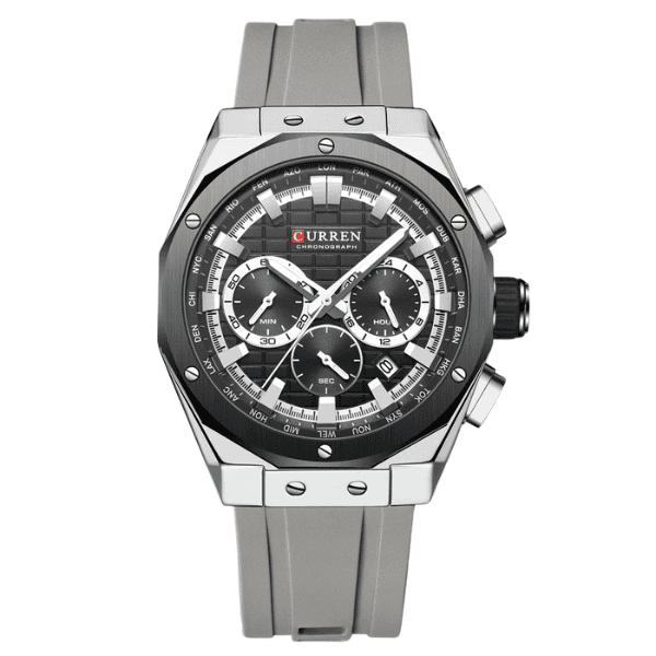 RELOJ CURREN HOMBRE ORIGINAL DEPORTIVO SILICONA 8464
