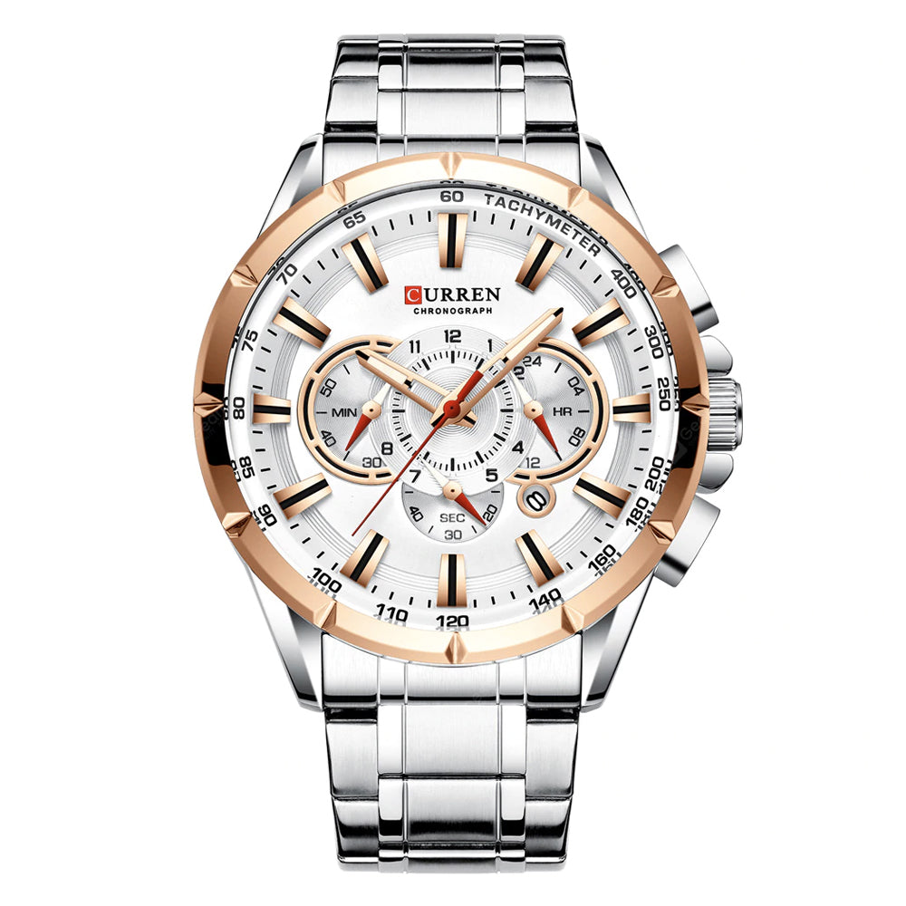 8363 | RELOJ CURREN ACERO NEGRO/PLATEADO/AZUL | CUR-31, CUR-32, CUR-33, CUR-75