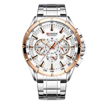 8363 | RELOJ CURREN ACERO NEGRO/PLATEADO/AZUL | CUR-31, CUR-32, CUR-33, CUR-75