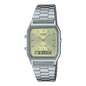 AQ-230A | RELOJ CASIO ORIGINAL DE ACERO DORADO/PLATEADO