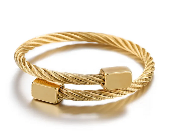 BRAZALETE DORADO UNISEX COLOMBIA