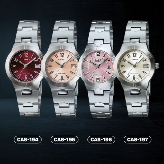 LTP-1241D | RELOJ CASIO ORIGINAL DE ACERO PLATEADO