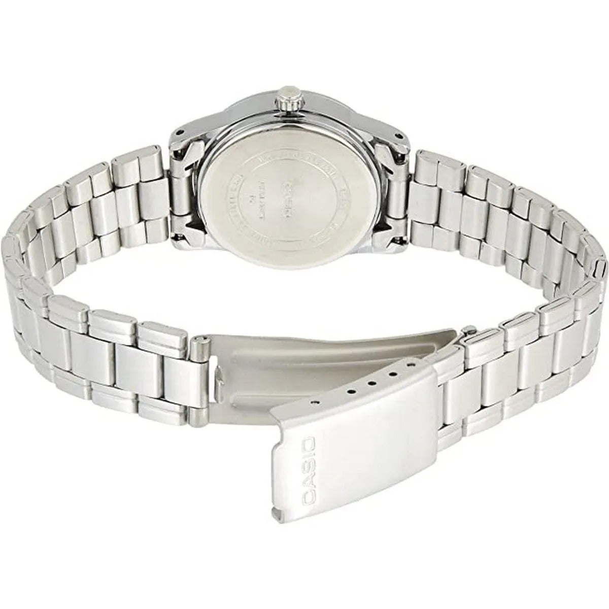 MTP-V001D/LTP-V001D RELOJES CASIO DE ACERO PARA PAREJA DE COLOR PLATEADO | CAS-2, CAS-202