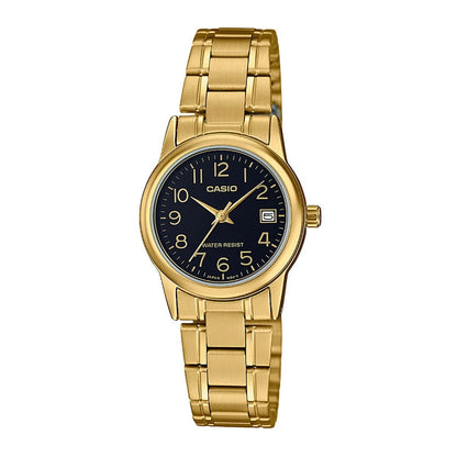 MTP-V002G/LTP-V002G RELOJES CASIO DE ACERO PARA PAREJA DE COLOR DORADO | CAS-19, CAS-205