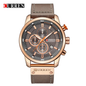 8291 | RELOJ CURREN ORIGINAL CUERO MARRÓN CASUAL