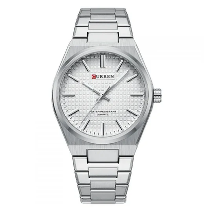 8439 | RELOJ CURREN ORIGINAL ACERO PLATEADO/DORADO | CUR-129, CUR-130, CUR-131