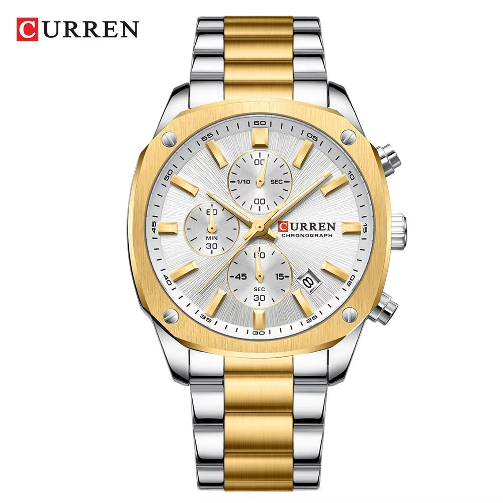 RELOJ CURREN 8490 ACERO INOXIDABLE PARA HOMBRE | CUR-152, CUR-153, CUR-154