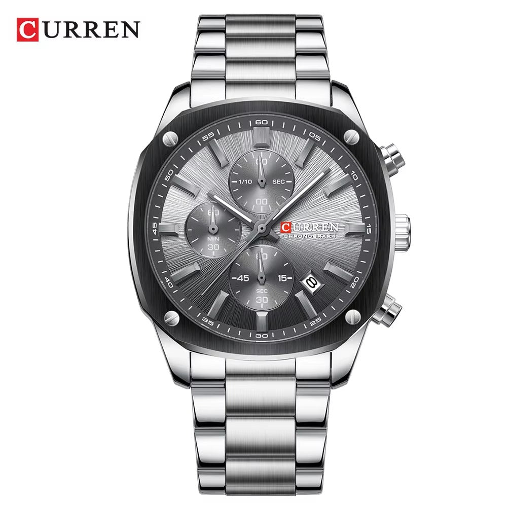 RELOJ CURREN 8490 ACERO INOXIDABLE PARA HOMBRE | CUR-152, CUR-153, CUR-154