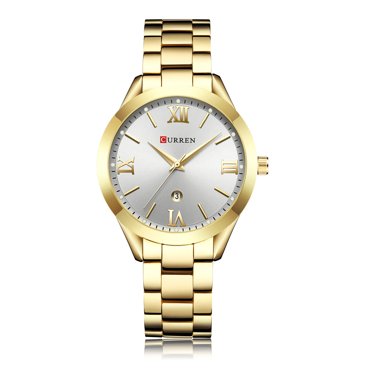 RELOJ CURREN MUJER ORIGINAL ELEGANTE ACERO INOXIDABLE 9007