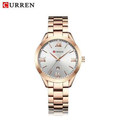 RELOJ CURREN MUJER ORIGINAL ELEGANTE ACERO INOXIDABLE 9007