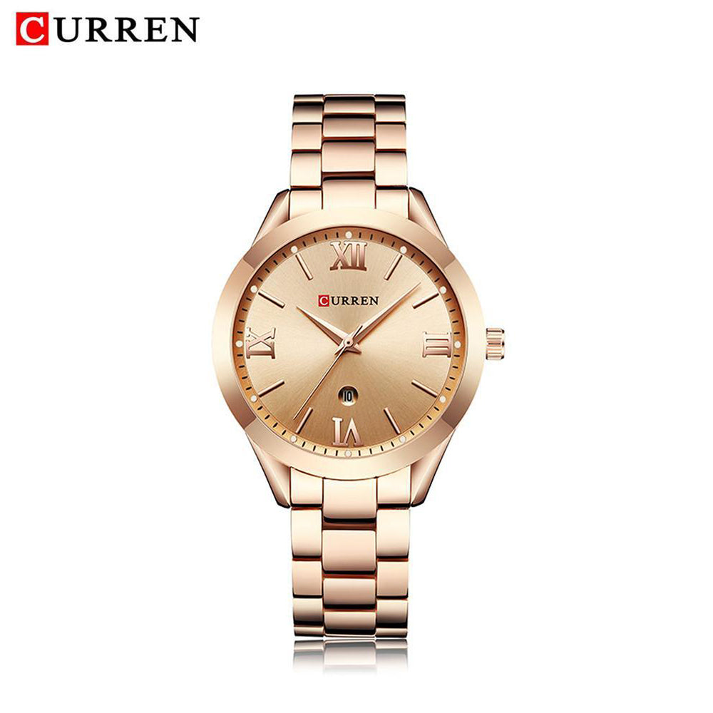 RELOJ CURREN MUJER ORIGINAL ELEGANTE ACERO INOXIDABLE 9007